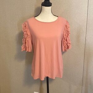 Casual blouse with shoulder details, cool fabric